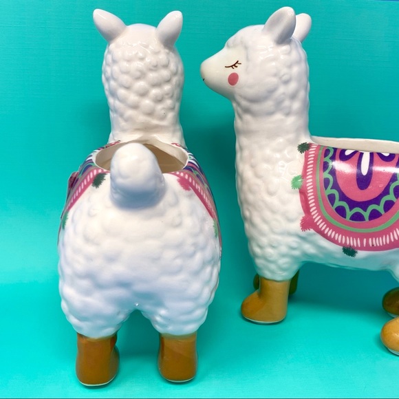 LAST ONE! Ceramic Llama Planter Flower Pot Mini - Picture 8 of 8